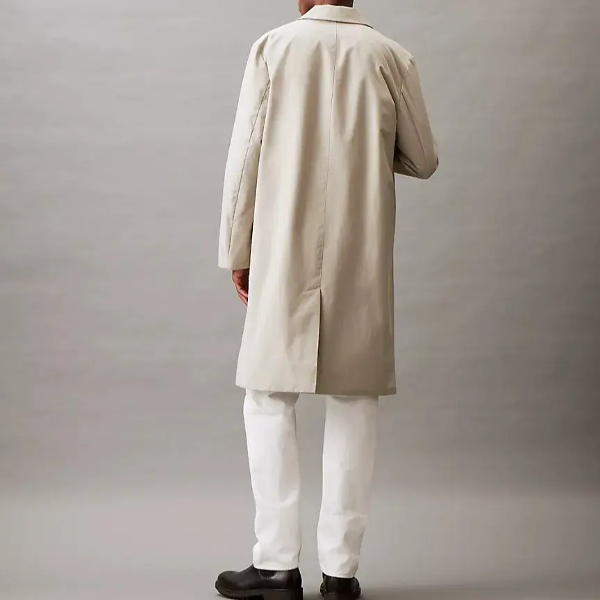 Calvin Klein Тренч мужской каменного цвета, Stone Color — фото 4