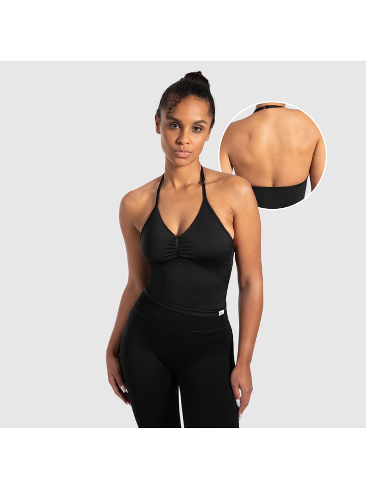 

SMILODOX Укороченный топ Malena черного цвета