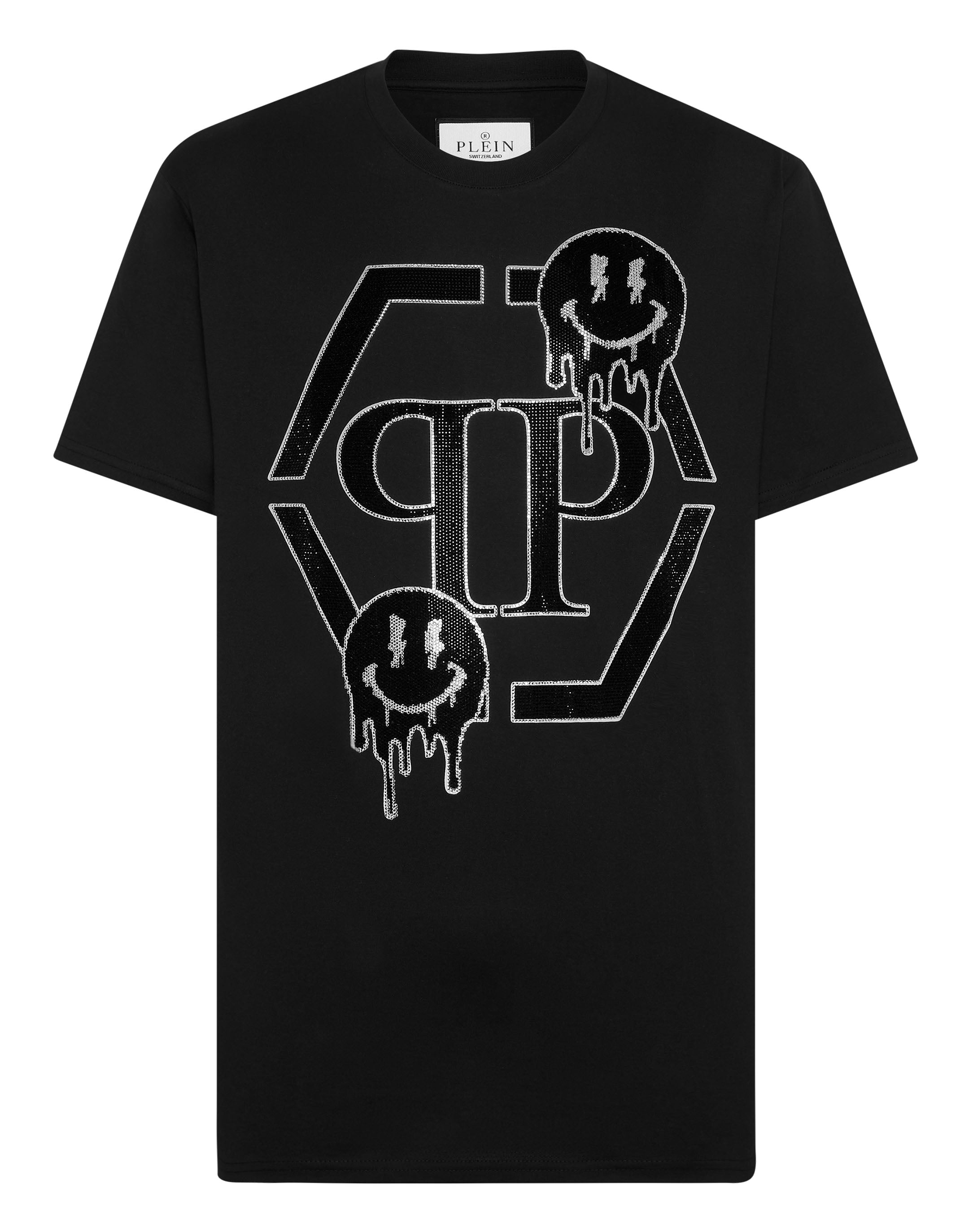 

Футболка с круглым вырезом SS Smile PHILIPP PLEIN, черный