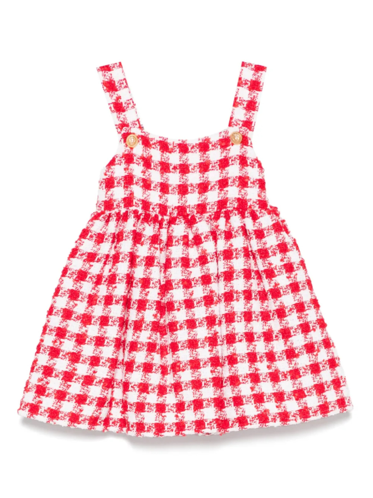 

Balmain Kids твидовое платье, красный