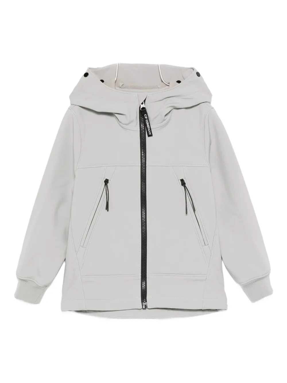 

Толстовка на молнии с капюшоном C.P. Company Kids, серый