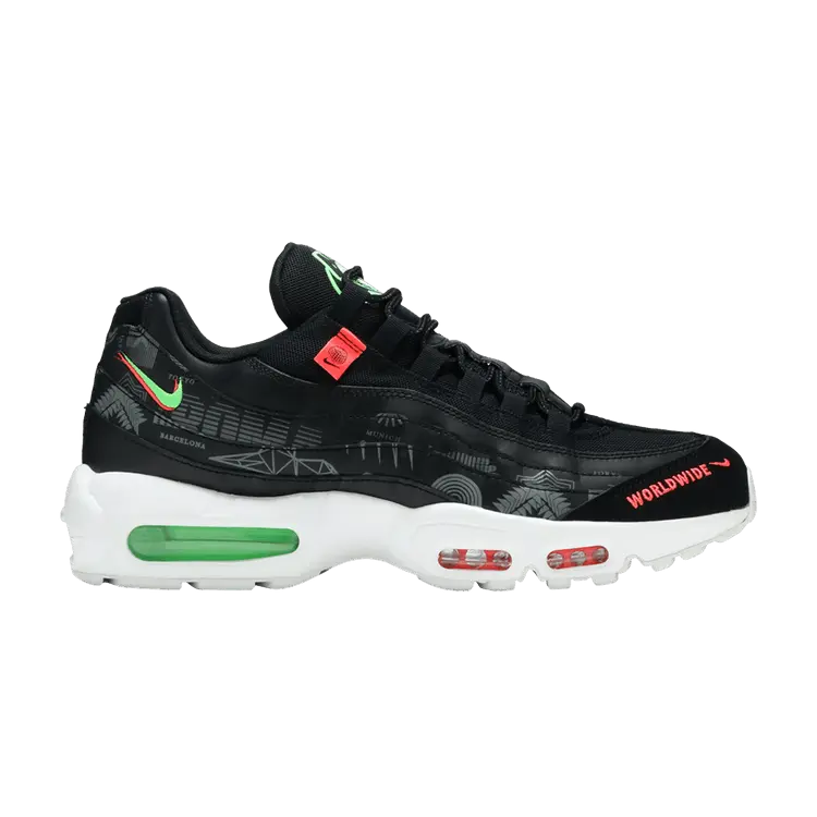 

Кроссовки Nike Air Max 95 'Worldwide - Black', черный