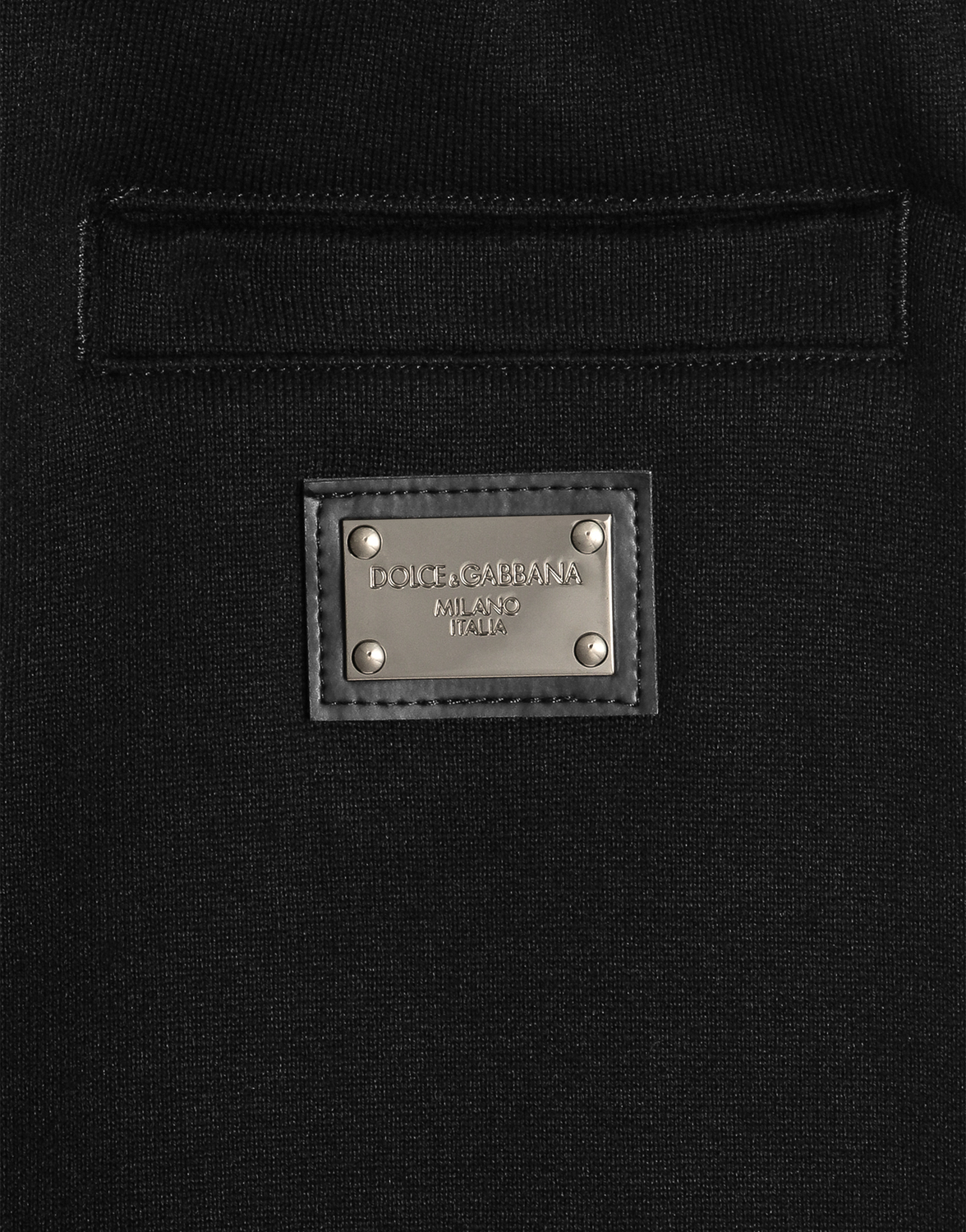 Флисовые шорты-бермуды с нашивкой логотипа DG Dolce&Gabbana, черный — фото 3