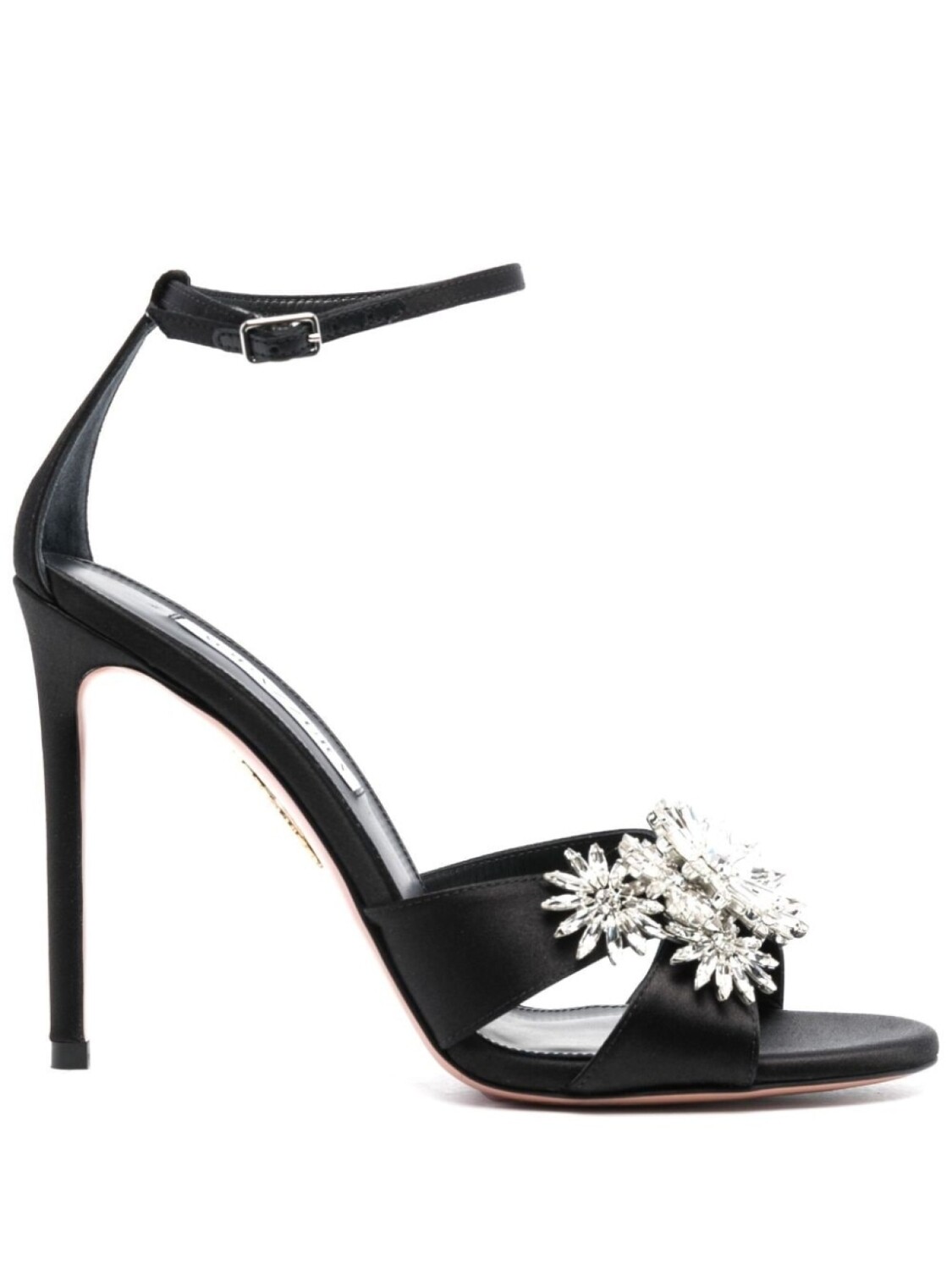 

Aquazzura босоножки Margarita 110 с кристаллами, черный