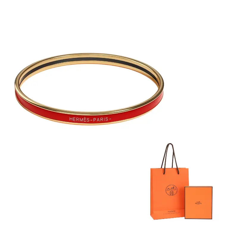 

HERMES Эмалевый браслет Women's Red Gold