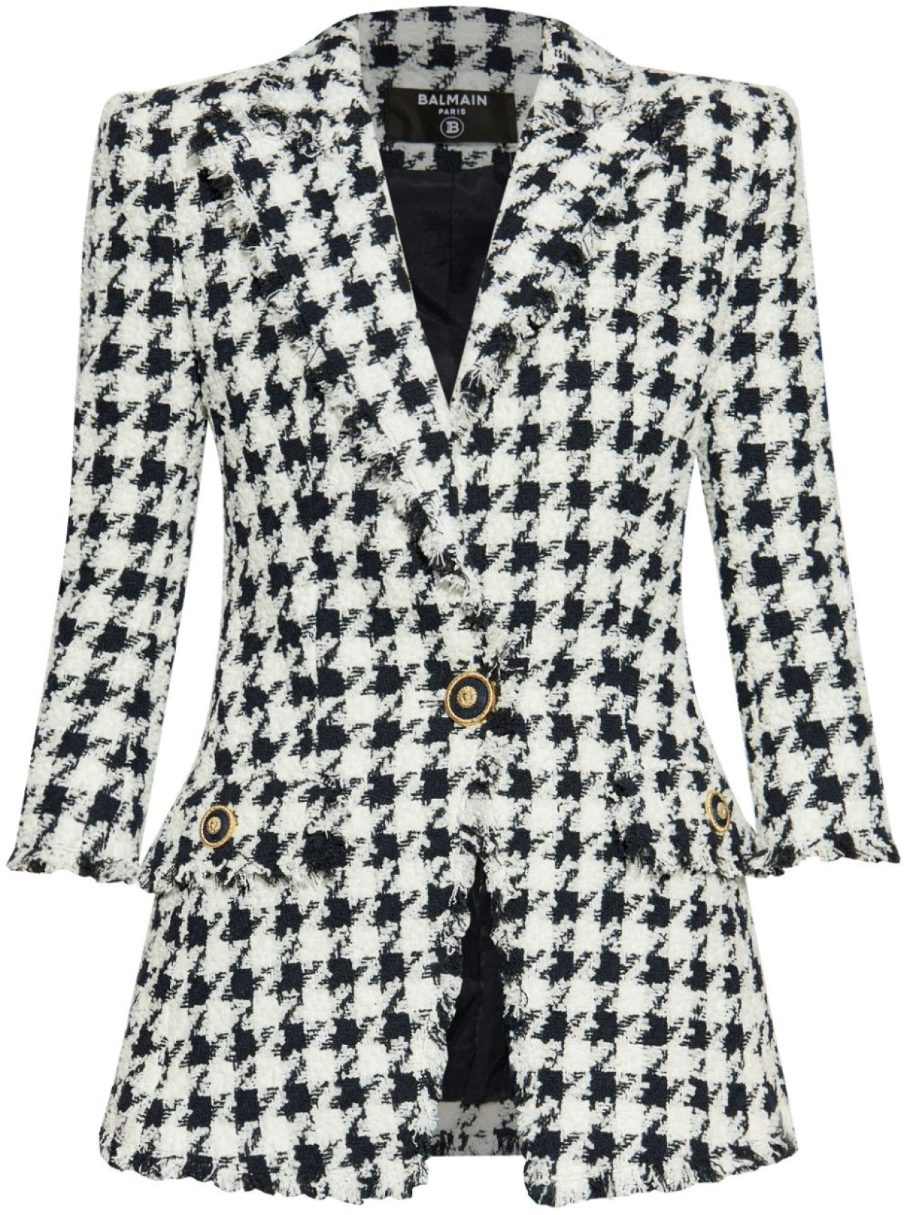 

Блейзер Balmain в ломаную клетку, белый