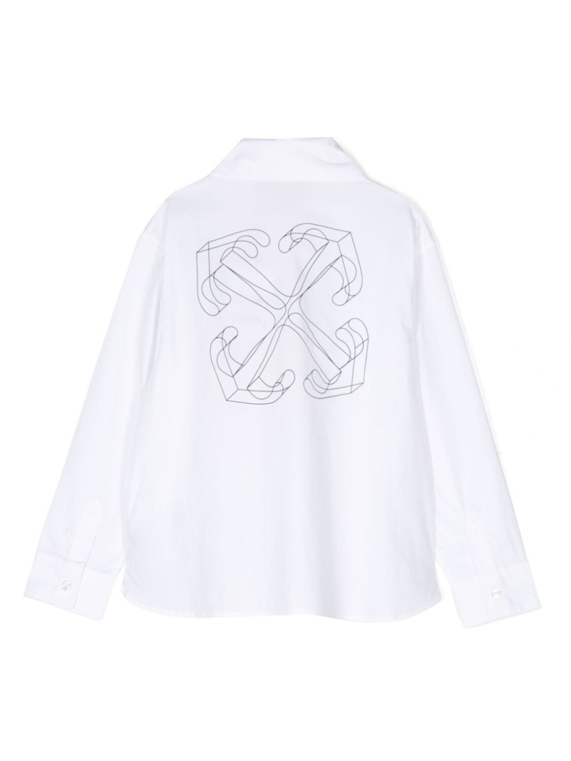 

Off-White Kids рубашка с логотипом Arrows, белый