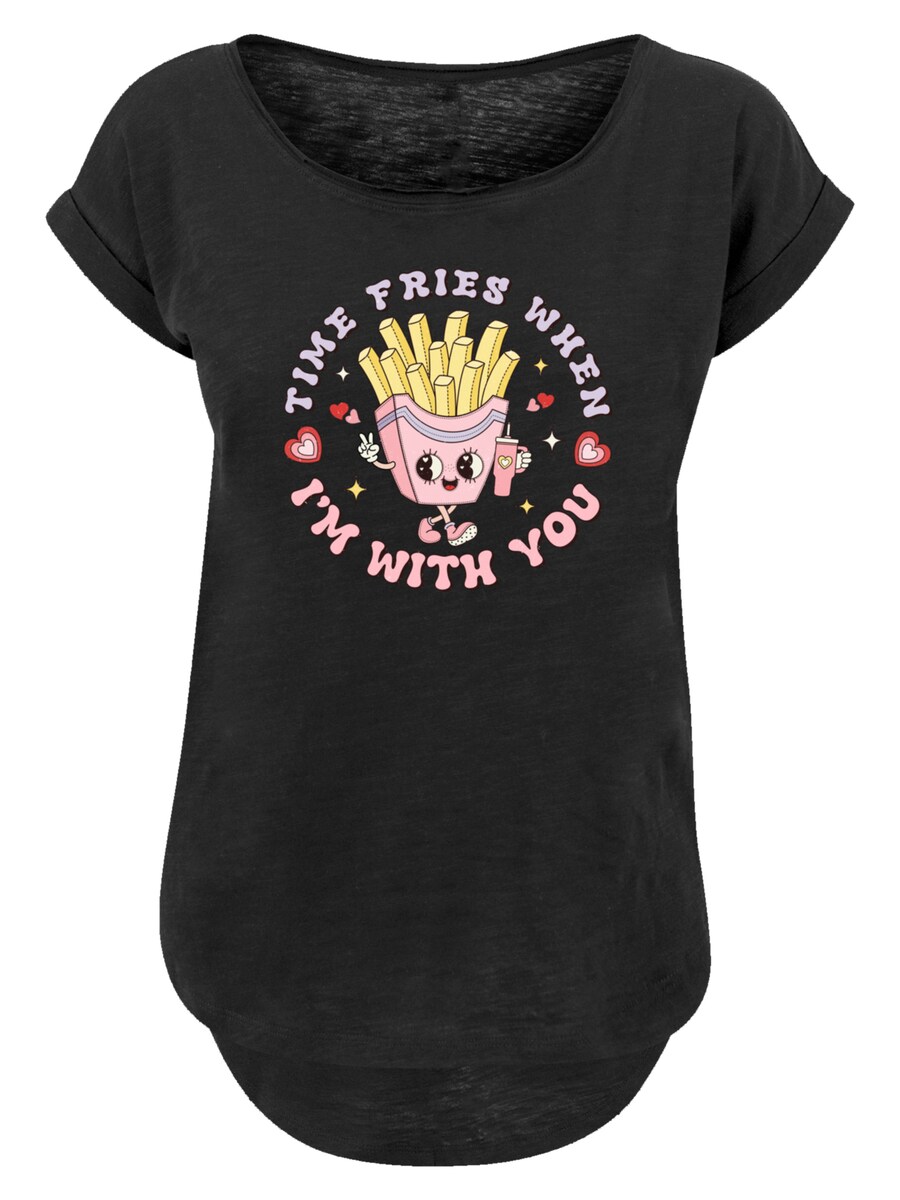 

Рубашка F4NT4STIC Time Fries when I am with you Valentinstag, черный