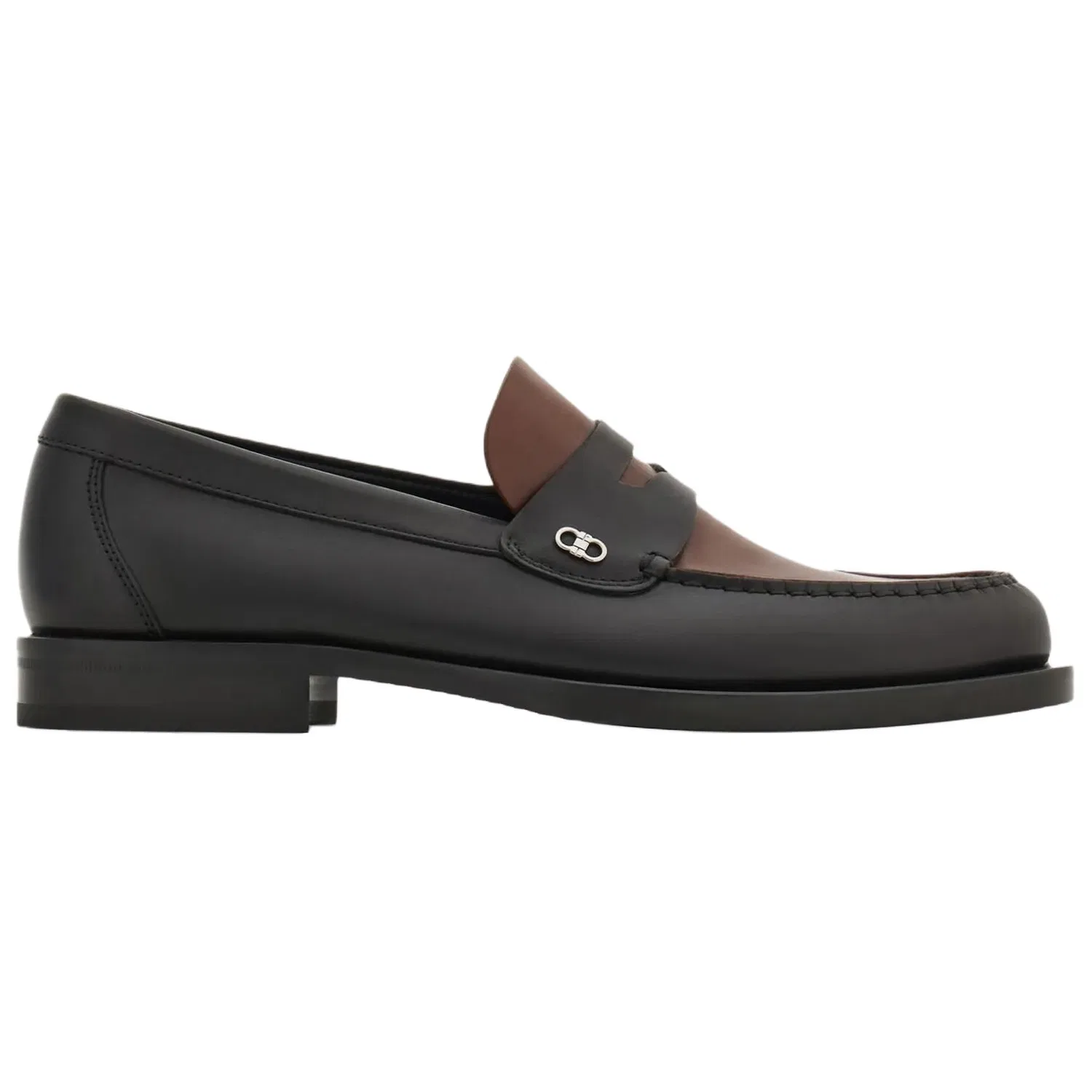 Лоферы из коровьей кожи Gancini Ferragamo Original Shoe Box черный — фото 3