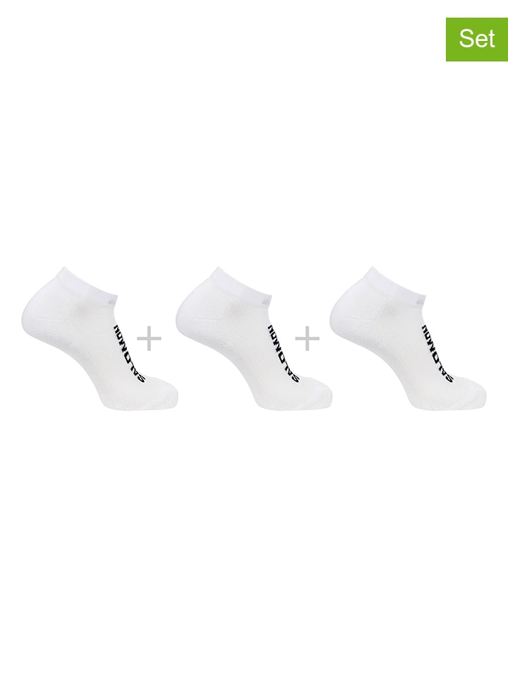 

SALOMON Набор из 3 пар: функциональные носки "Everyday Low" белого цвета