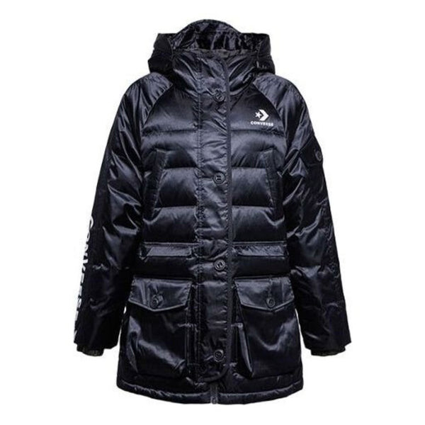 

Куртка iridescent sideline down fill jacket 'black' Converse, черный