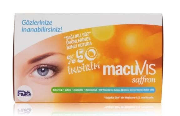 

Macuvis Шафран 30 капсул 2 шт. MEDİZANE