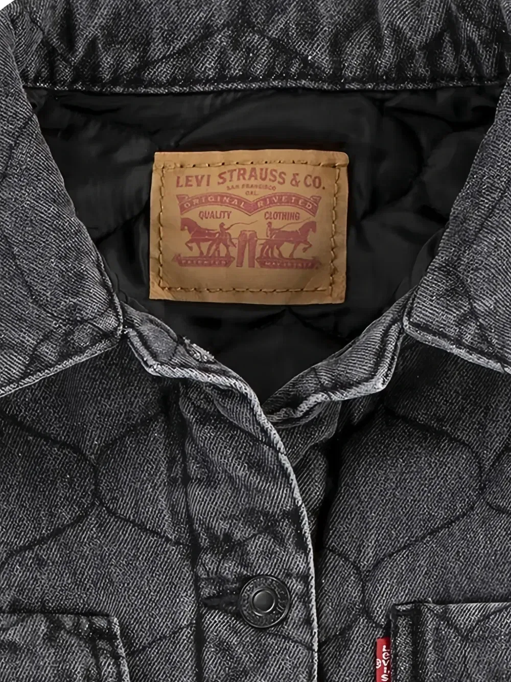 Жакет на пуговицах Levi's kids, серый — фото 3