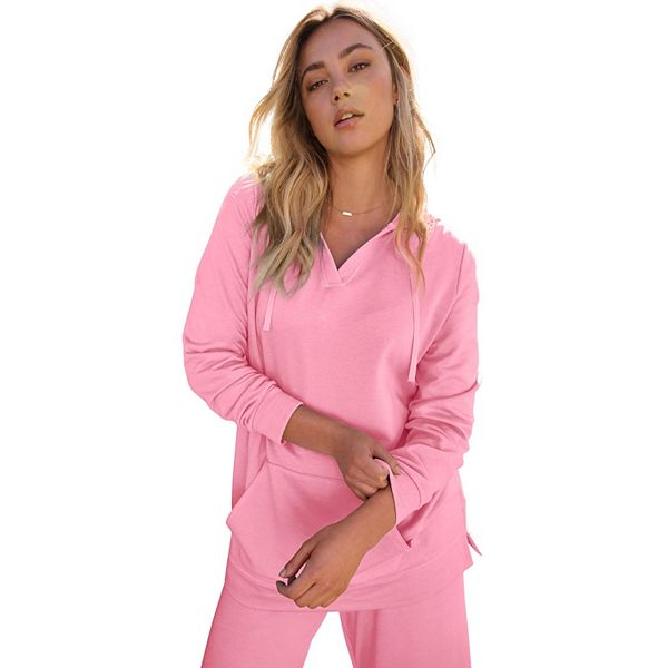 

Женский худи с капюшоном и v-образным вырезом comfort+ fleece plus size Roaman'S, Fresh Pink, Розовый, Женский худи с капюшоном и v-образным вырезом comfort+ fleece plus size Roaman'S, Fresh Pink