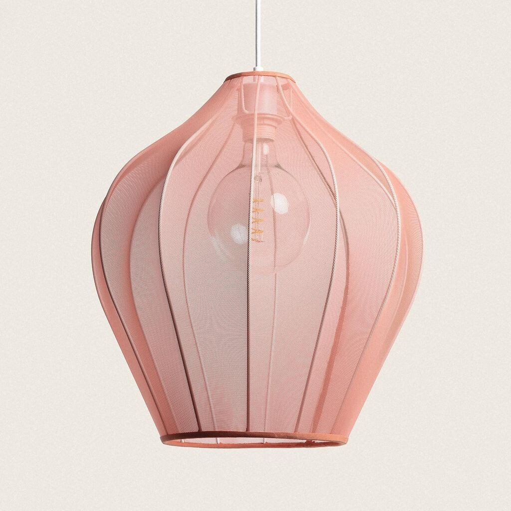 

Подвесной светильник из металла и ткани Yara Terracotta LEDKIA, оранжевый