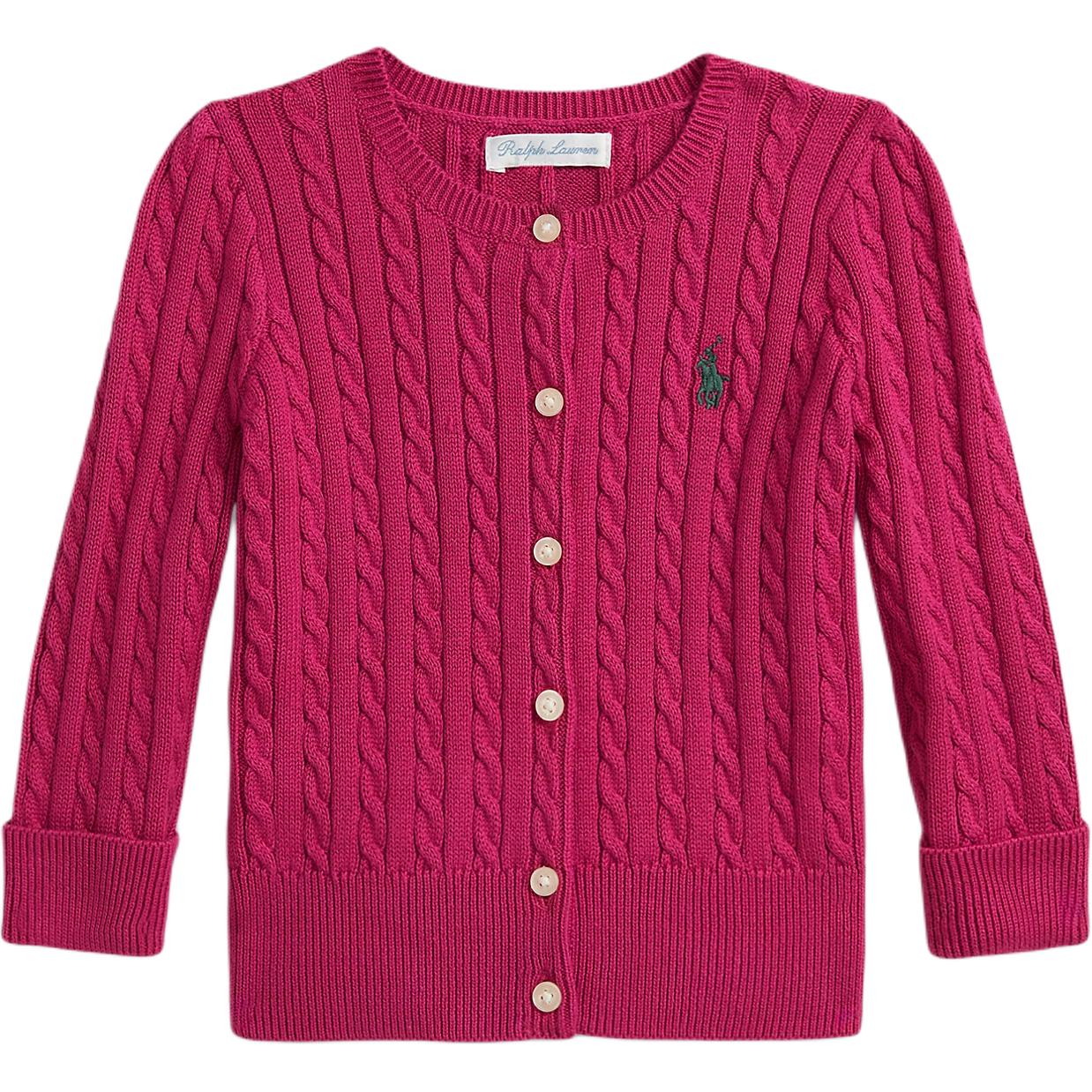 

Свитер FW25 для младенцев и малышей Polo Ralph Lauren, preppy розовый