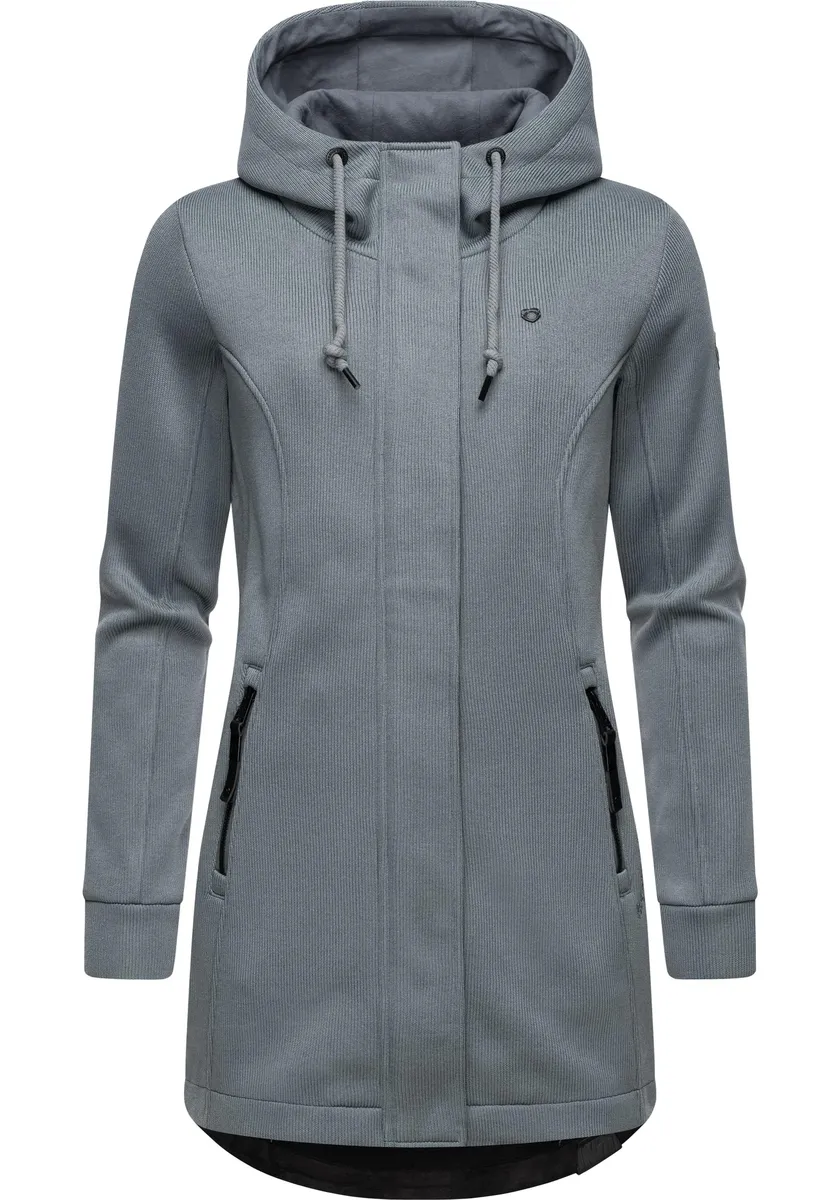 

Толстовка с капюшоном Ragwear "Letti Bonded", спортивная куртка с капюшоном тонкой вязки, серый
