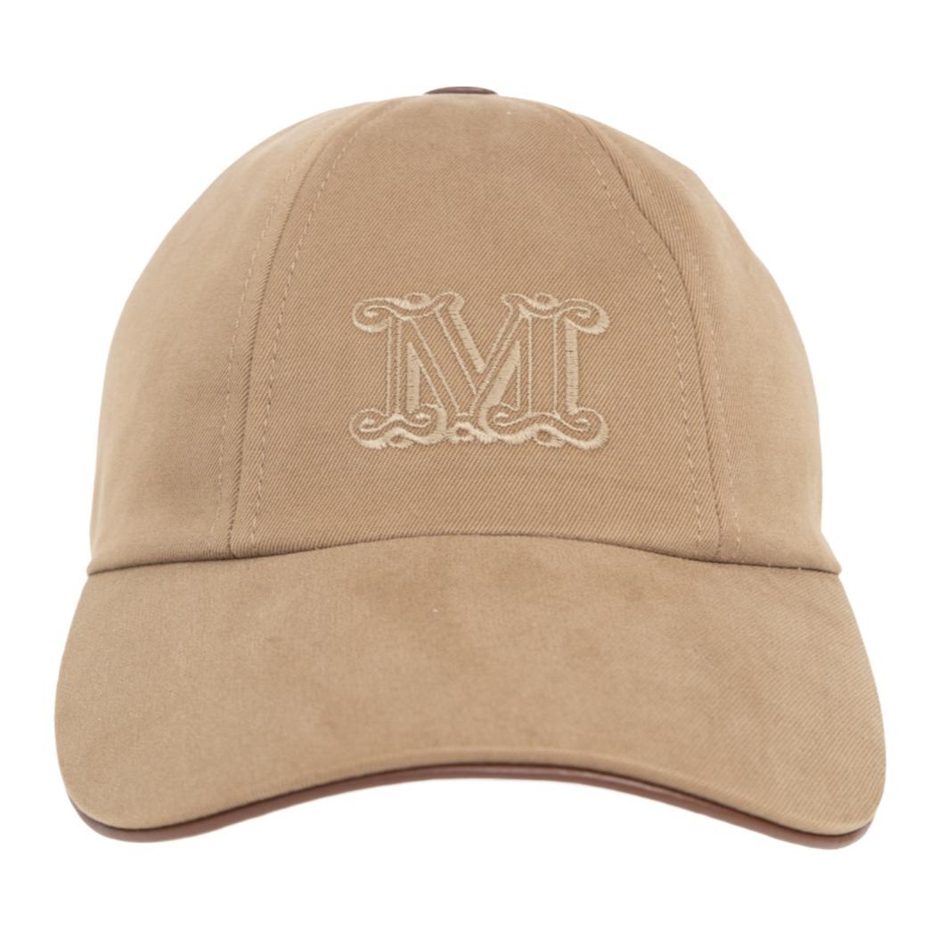 

MaxMara Бейсболка с вышитым логотипом, Brown