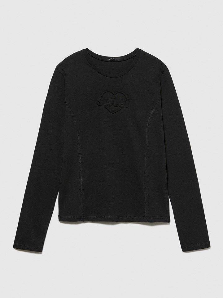 

Лонгслив Sisley Longsleeve, черный