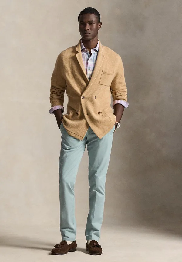 Брюки-Чиносы bedford из эластичной ткани зауженного кроя Polo Ralph Lauren, Cast Green — фото 2