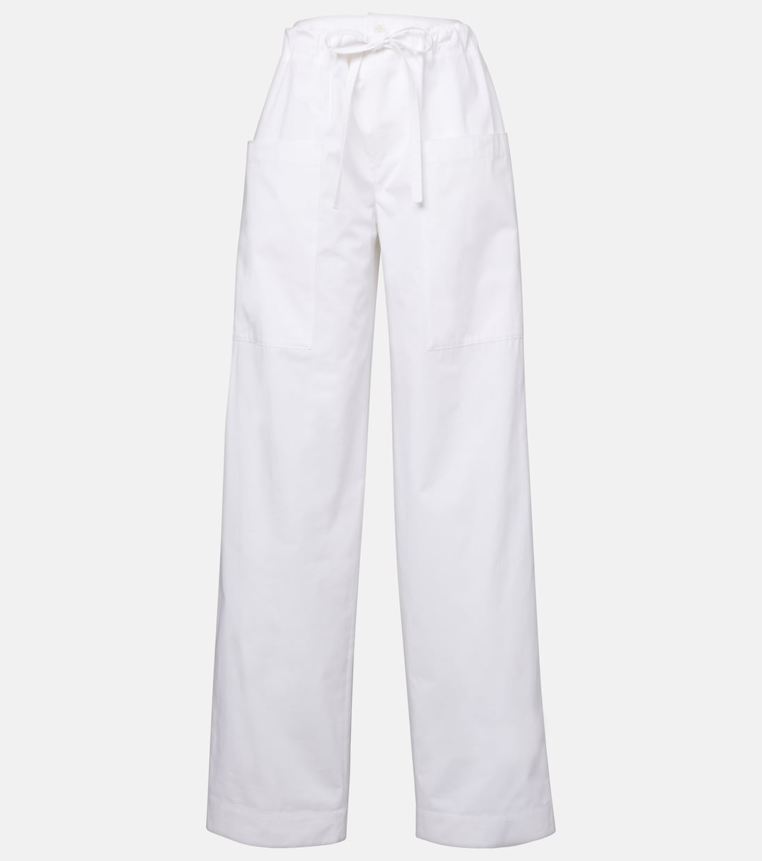 

Широкие брюки из хлопкового поплина Tod's, Bianco