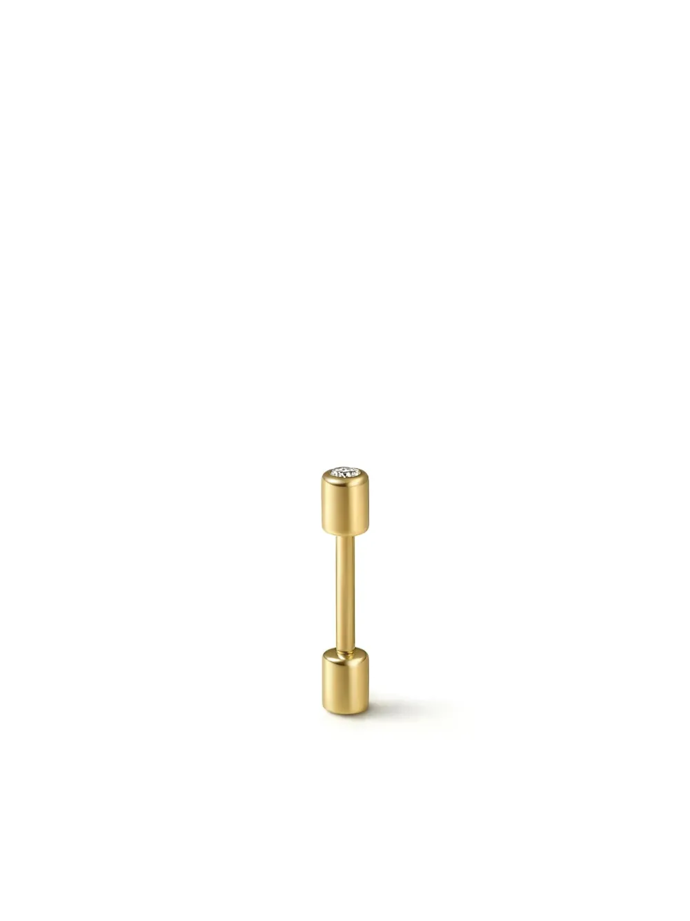 

Серьга Twist Pin 01 из желтого золота с бриллиантом Shihara, золотой