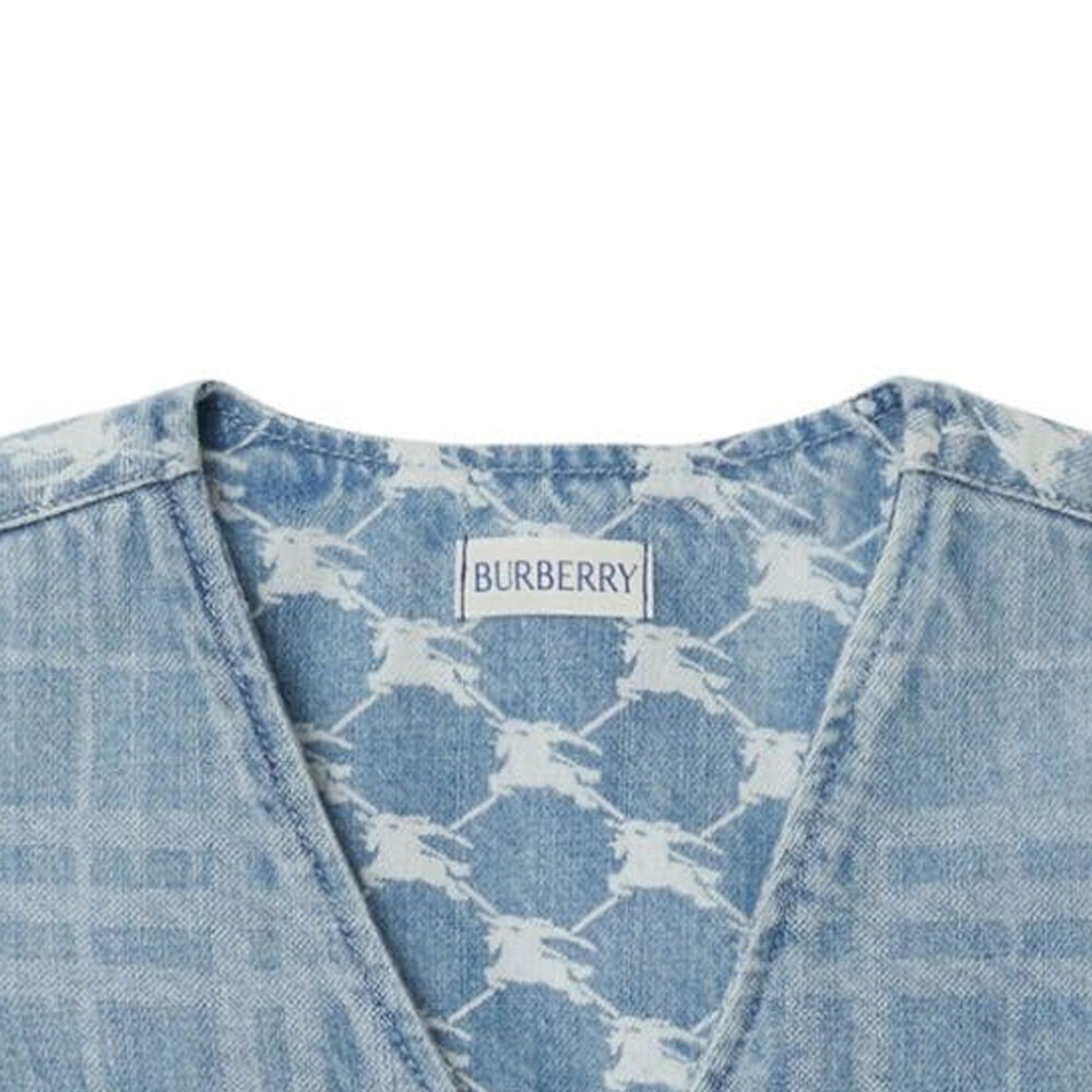 Жилет детский Burberry, светло-голубой — фото 3