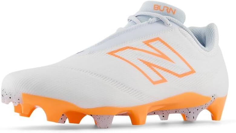 

Кроссовки для лакросса New Balance Burnx4 для мужчин, White/Hot Mango/Ice Blue
