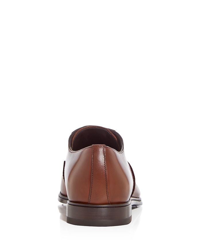 Мужские оксфорды Boston Cap Toe Ferragamo, коричневый/бежевый — фото 3