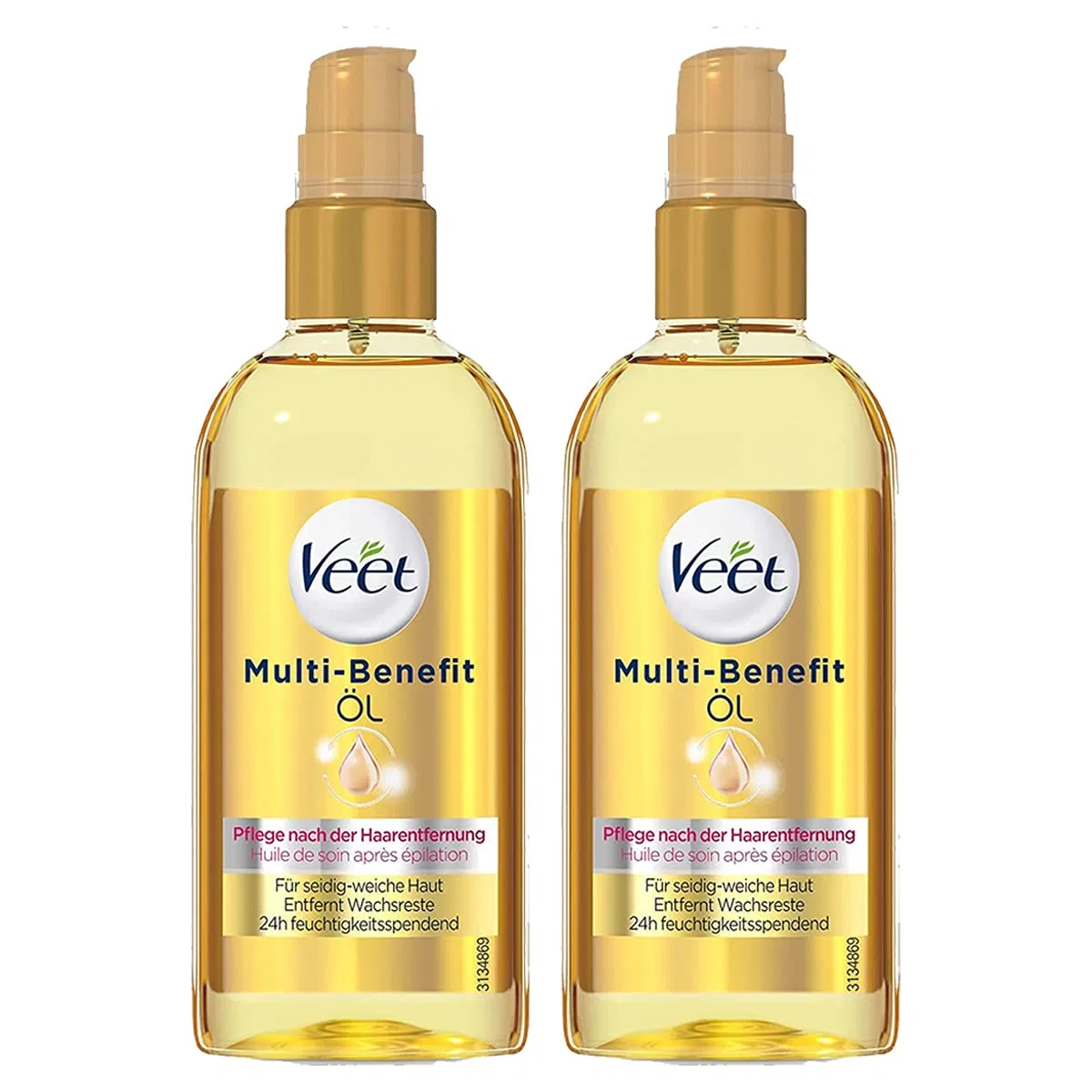 Масло Veet Multi Benefit для шелковистой кожи, 2 штуки по 100 мл Veet