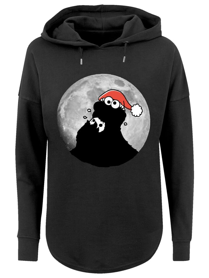 

Пуловер F4NT4STIC Oversized Hoodie Krümelmonster Weihnachten, черный