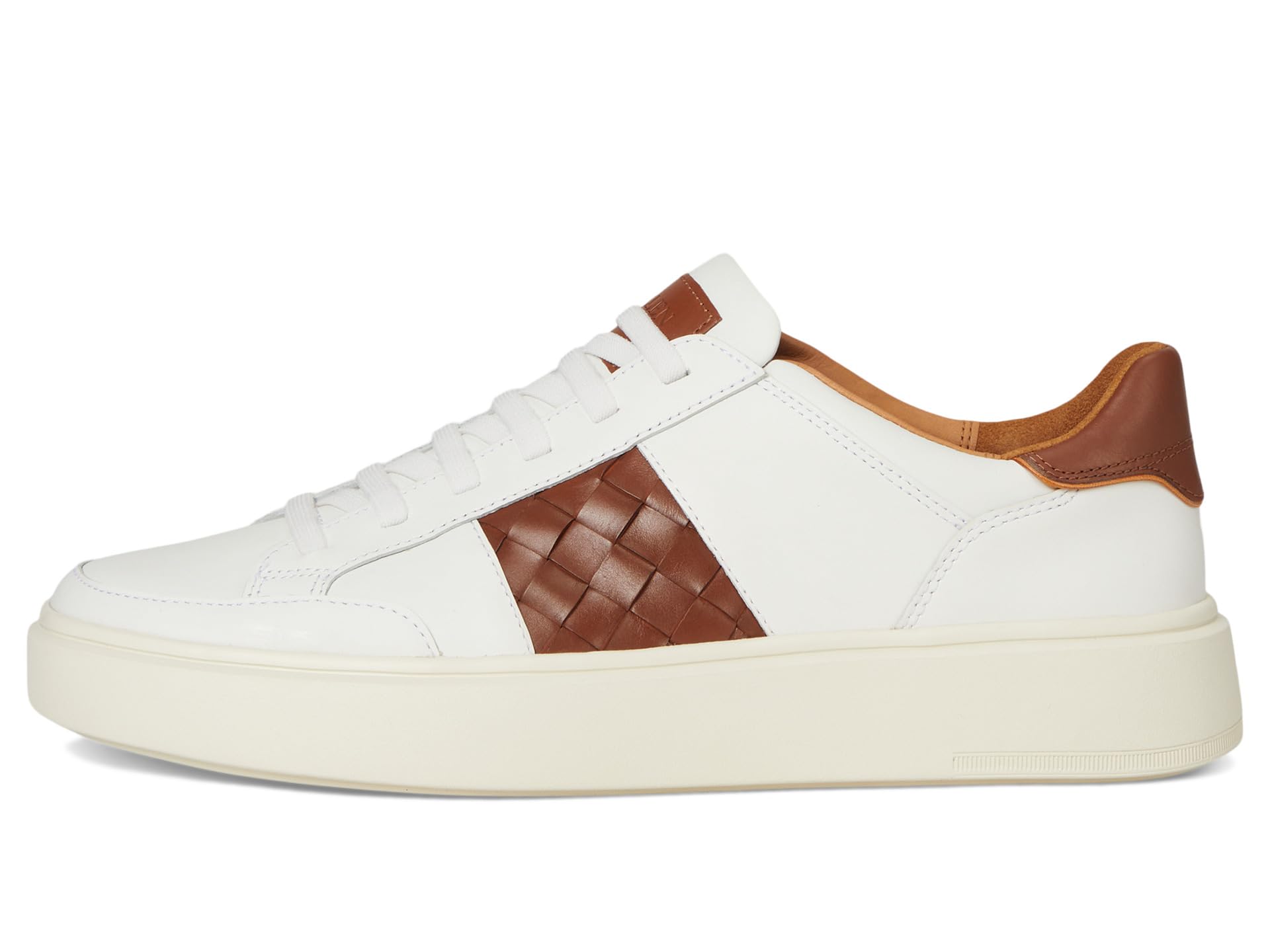 Туфли Allen Edmonds Oliver Woven Slip-on Shoes, цвет White/Woven Luggage Leather — фото 4