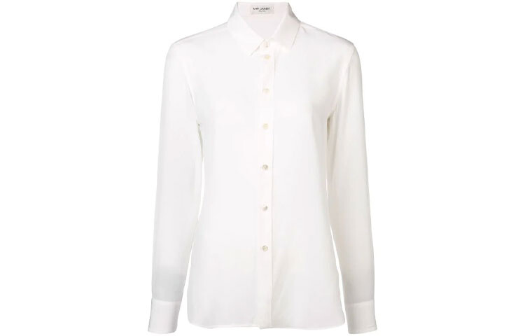 

Рубашка женская белая Saint Laurent