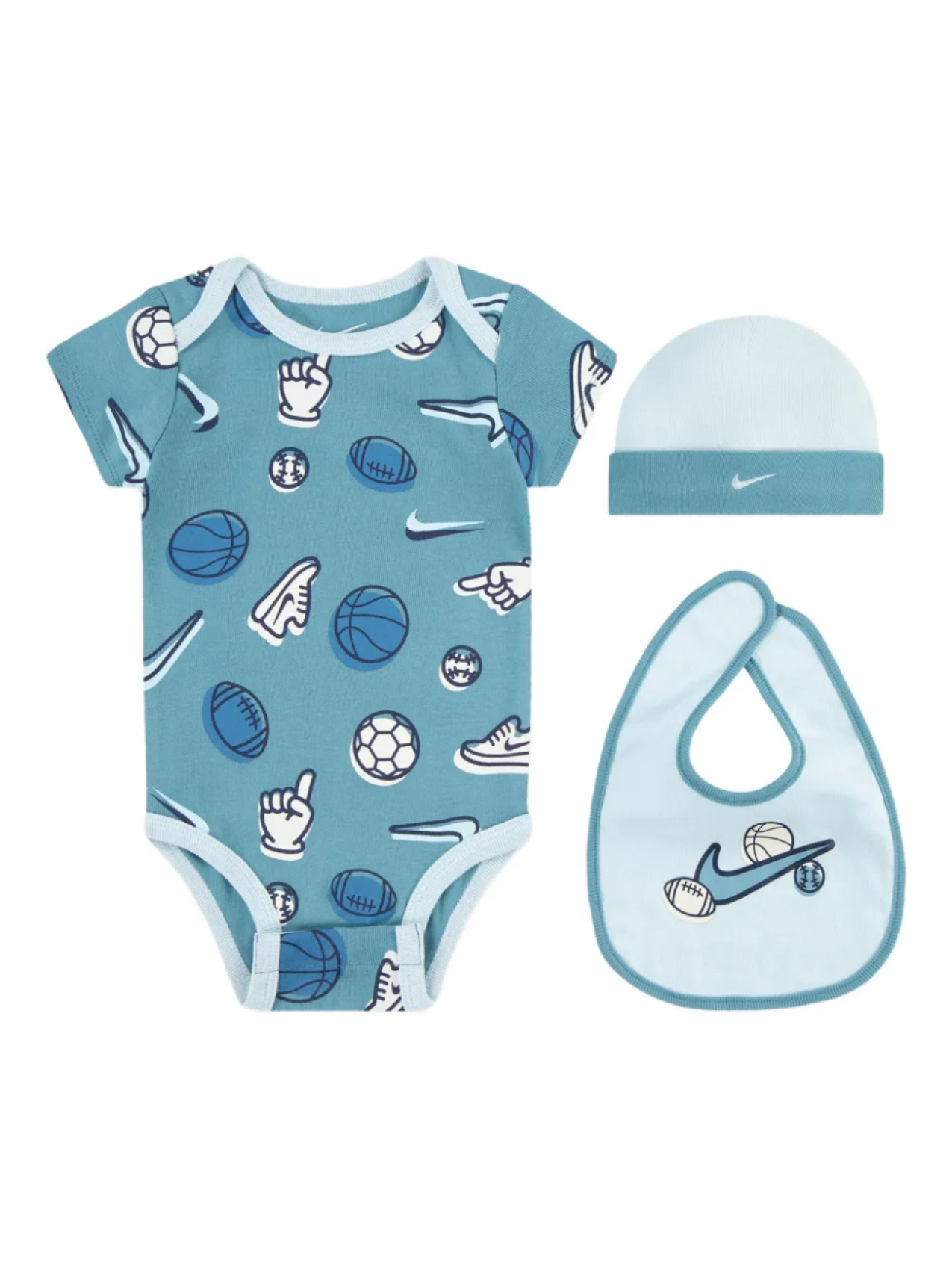 

Комплект одежды для новорожденных Nike Kids из хлопковой смеси, синий