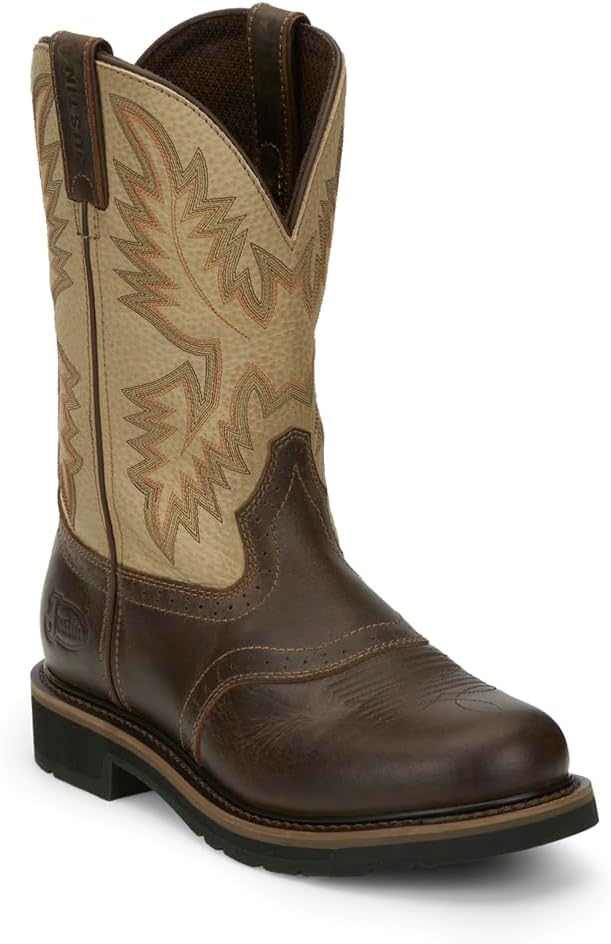 Мужские ботинки Justin Boots Superintendent, 28 см, коричневый/золотой — фото 2