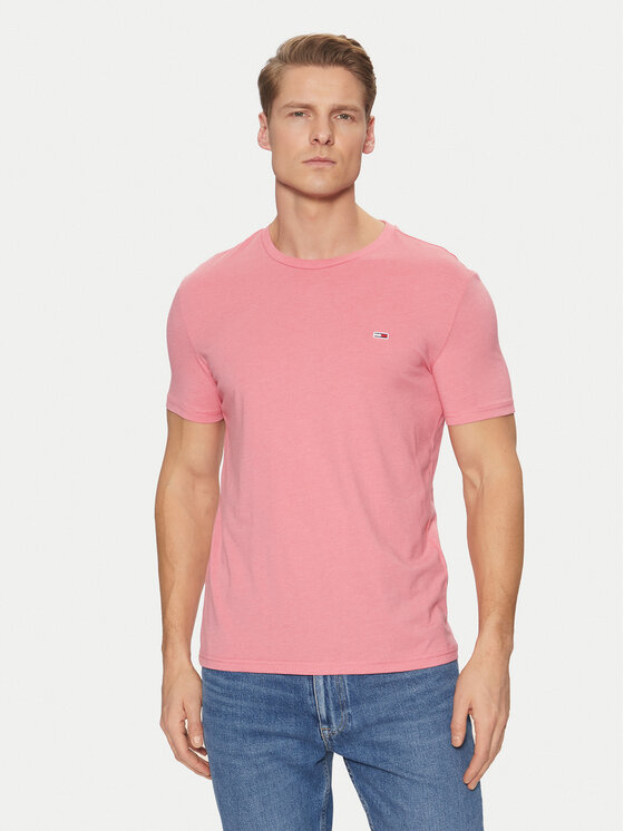 

Облегающая футболка Jaspe DM0DM20363 Tommy Jeans, розовый