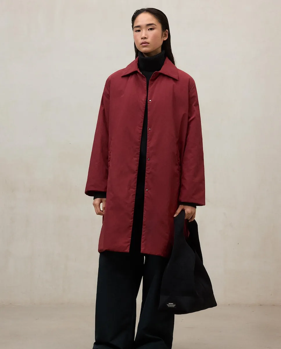 

Женское пальто с застежкой на пуговицы и боковыми карманами Ecoalf, красный