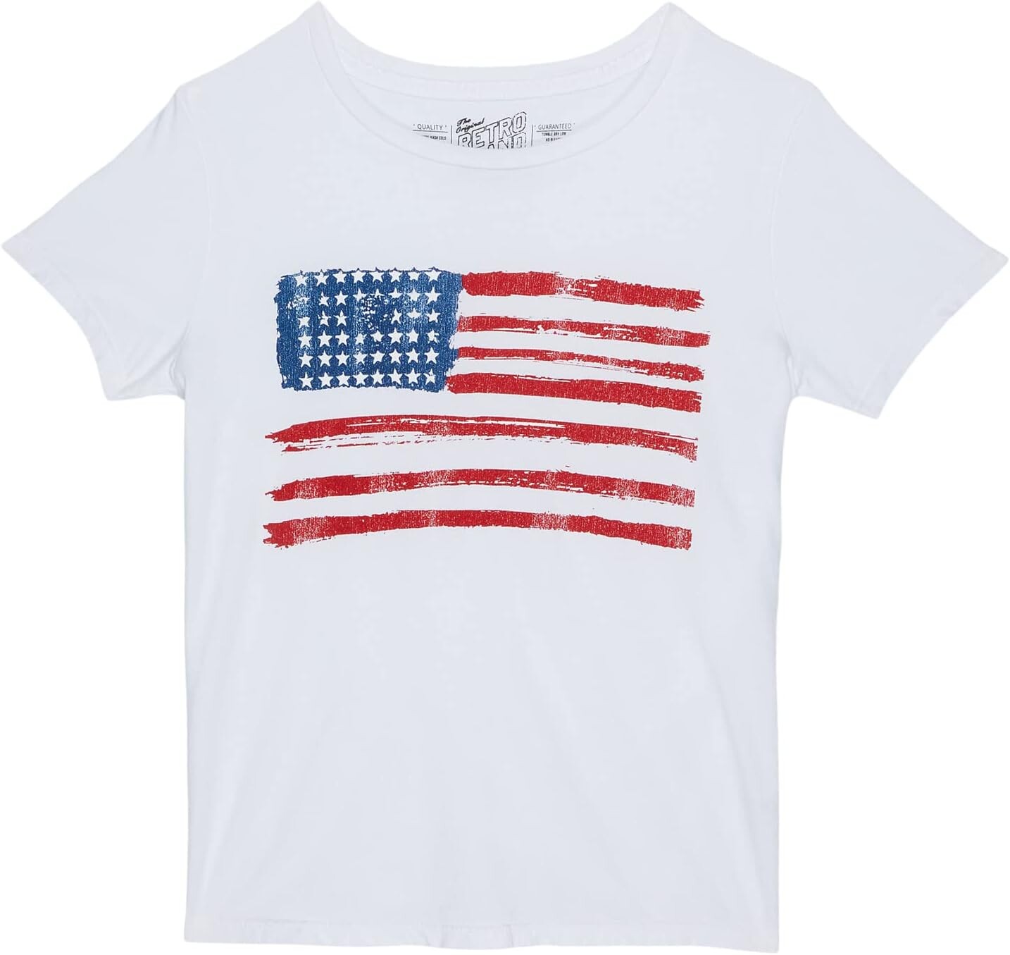 

Футболка The Original Retro Brand Kids Cotton USA Flag Crew Neck Tee, белый
