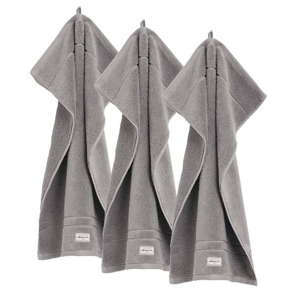 

Гостевое полотенце GANT Premium Towel 3er Pack, 50x10x30 см, серый