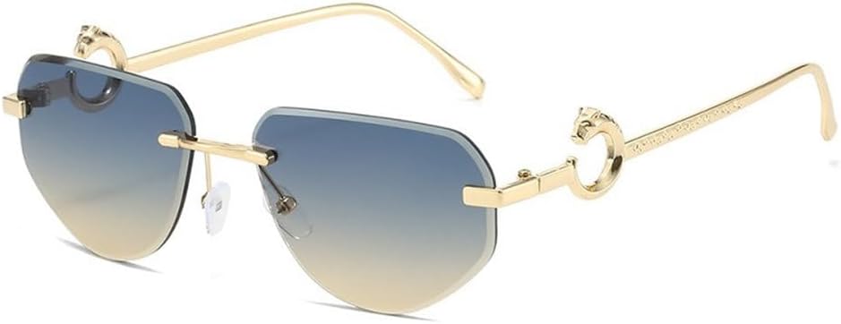 

Модные солнцезащитные очки для женщин и мужчин, роскошная металлическая оправа, градиентные линзы, повседневные солнцезащитные очки с защитой от УФ-излучения UV400 TYUVIVO, C6