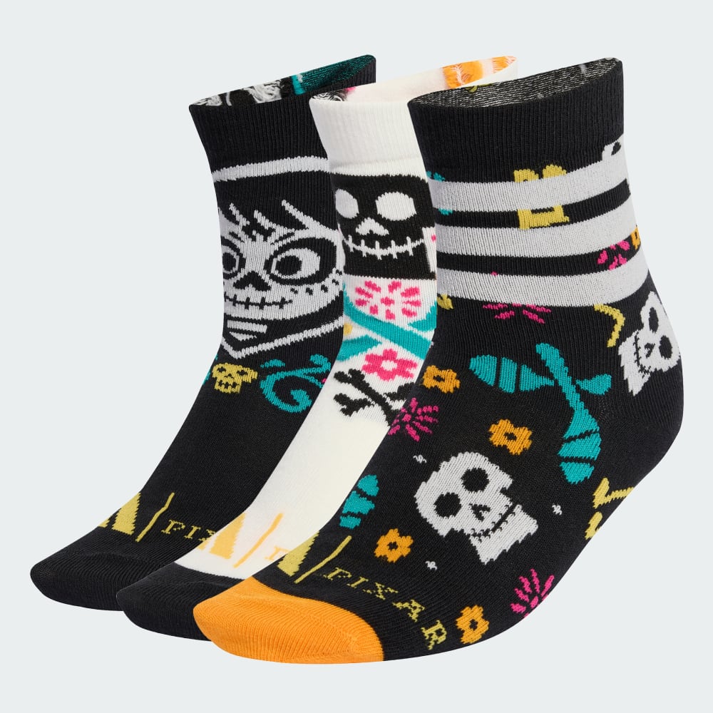 

Носки Adidas Pixar Coco Socks Kids, цвет Off White/Black/Black
