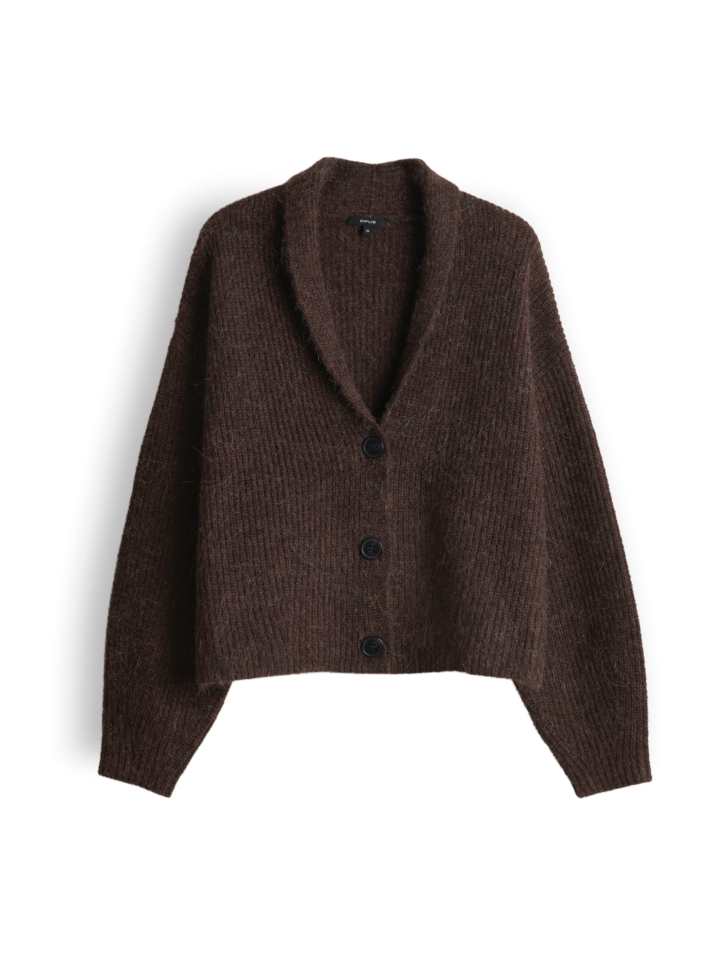 

OPUS Кардиган 'Dusena' вязаный, коричневый