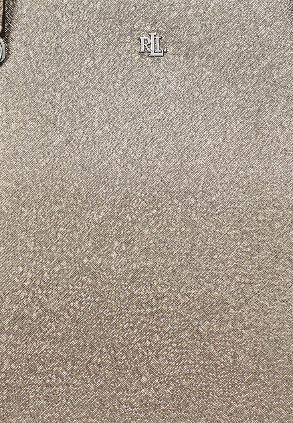 

Сумка CROSSHATCH LEATHER MEDIUM KARLY TOTE Lauren Ralph Lauren, серебристый