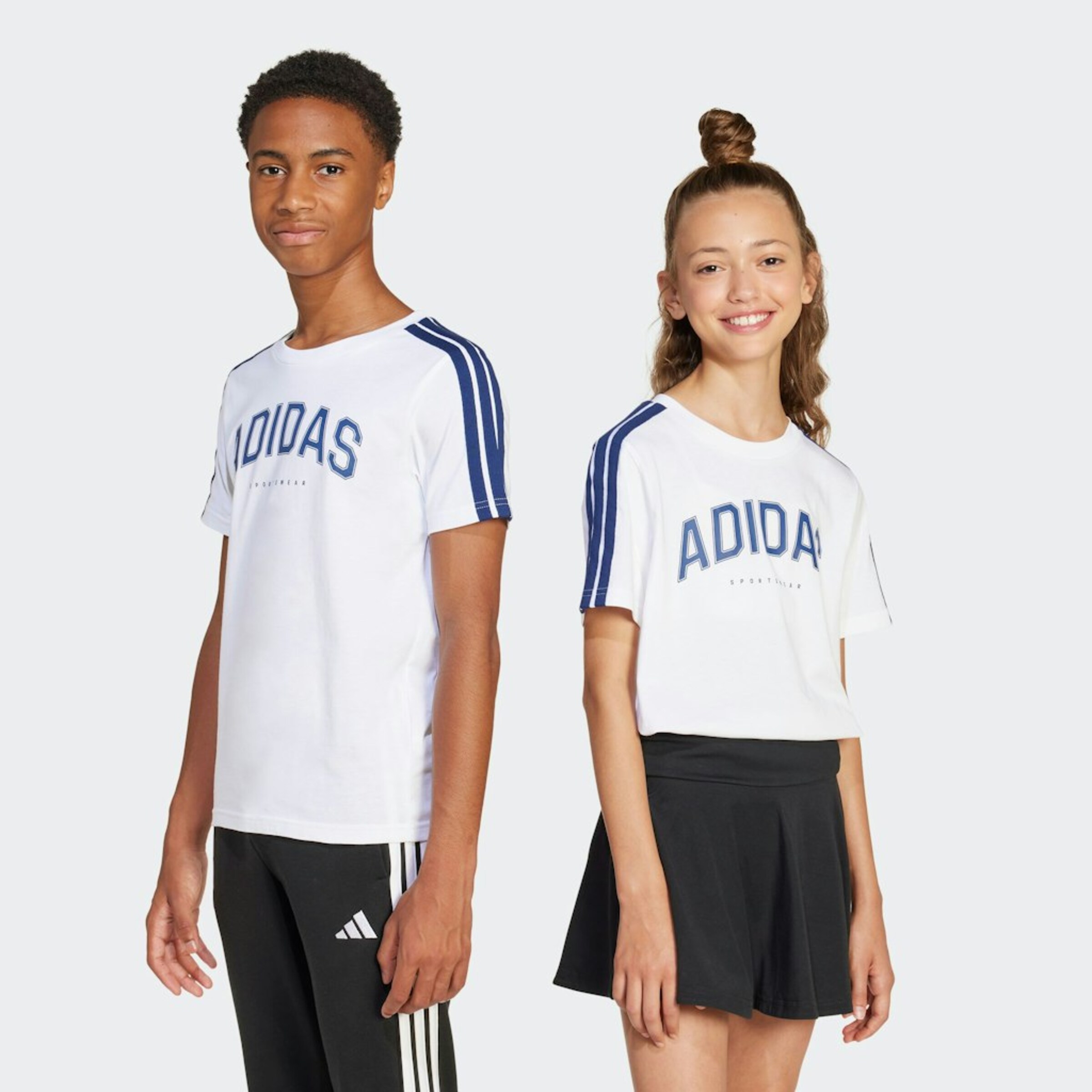 Adidas Sportswear Футболка 'COLLEG' Performance в белом цвете — фото 3