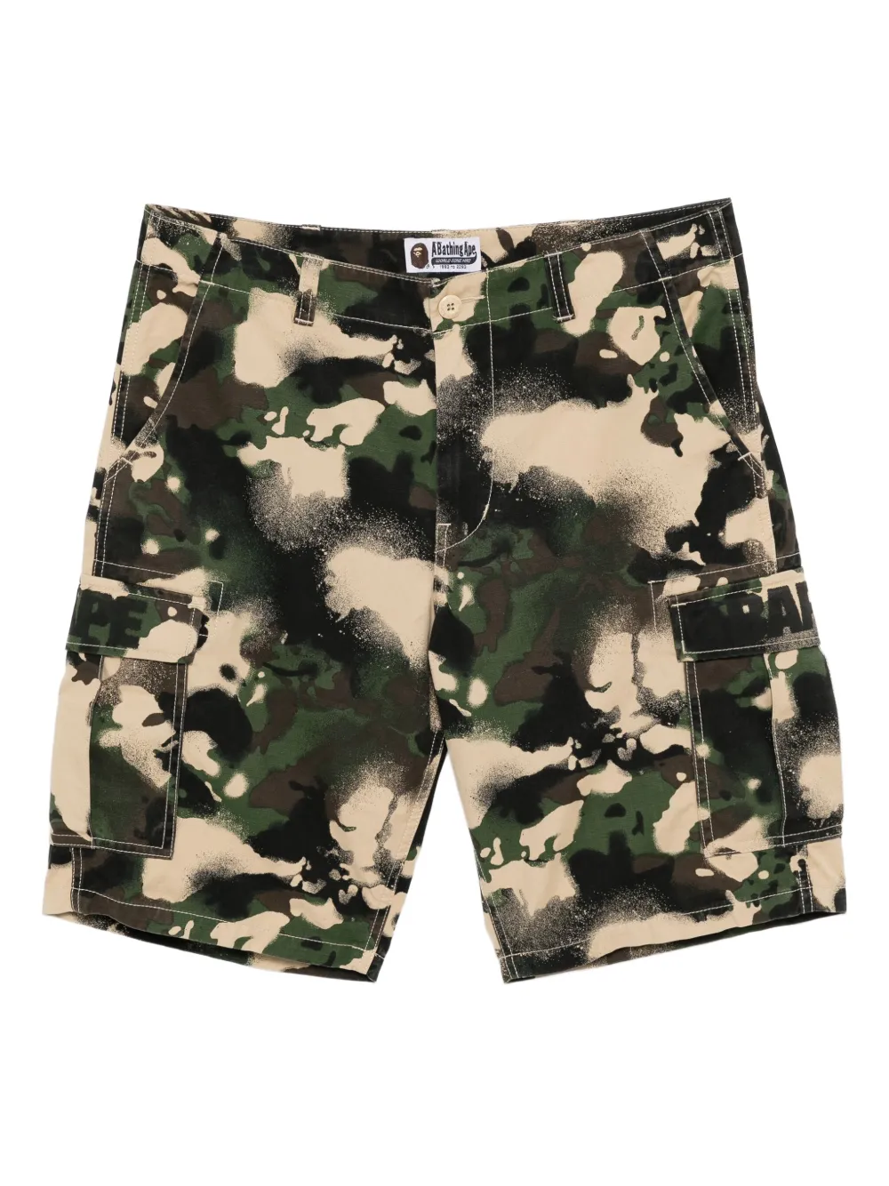 

Шорты карго Map Camo A BATHING APE, зеленый