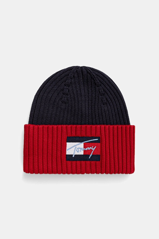 

Детская хлопковая шапка Tommy Hilfiger, темно-синий
