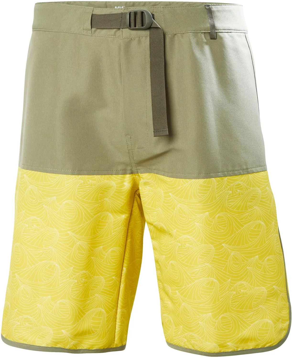

Шорты для плавания Solen 9.5 - мужские Helly Hansen, Warm Olive Fjord Waves Print