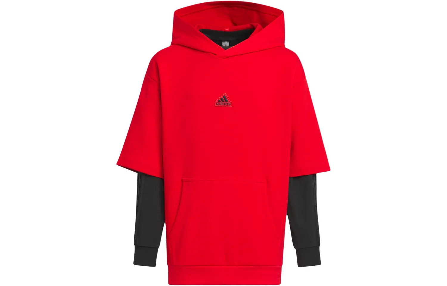 Свитшот Sportswear Hoodie Light Scarlet детский Adidas, светло-scarlet — фото 3