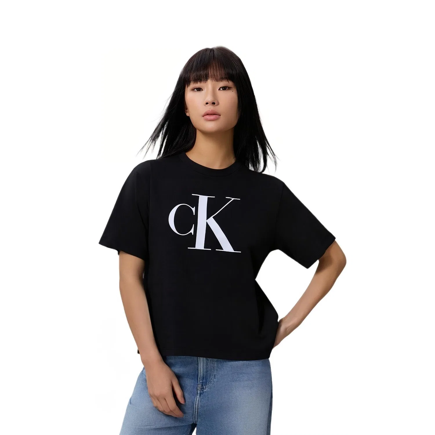 Футболка женская Calvin Klein Ink Night Black