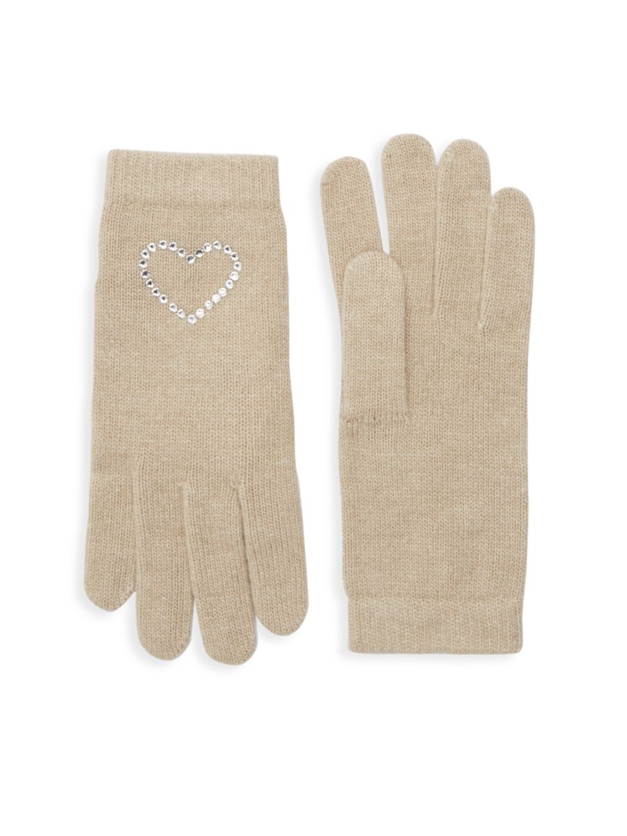 

Перчатки, украшенные кристаллами Portolano, бежевый